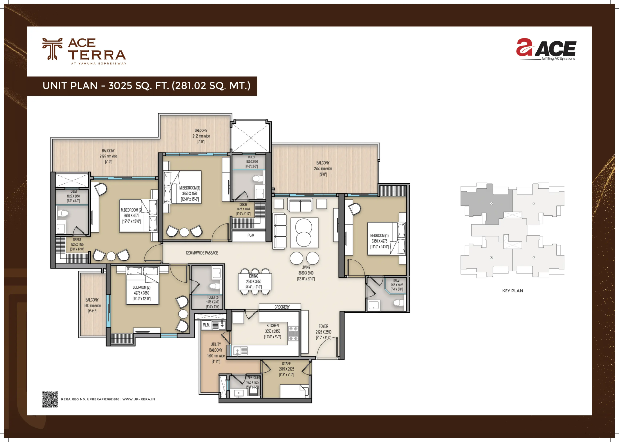 3 BHK Floor Plan