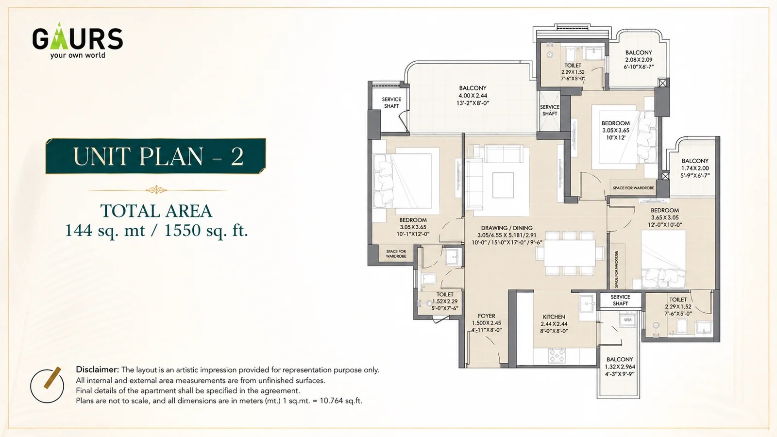 Gaur Alaris Floor Plan Image 1